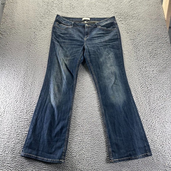 Banana Republic Denim - Banana Republic Jeans Womens 12 Blue Cotton Denim Bootcut Faded Stretch Workwear